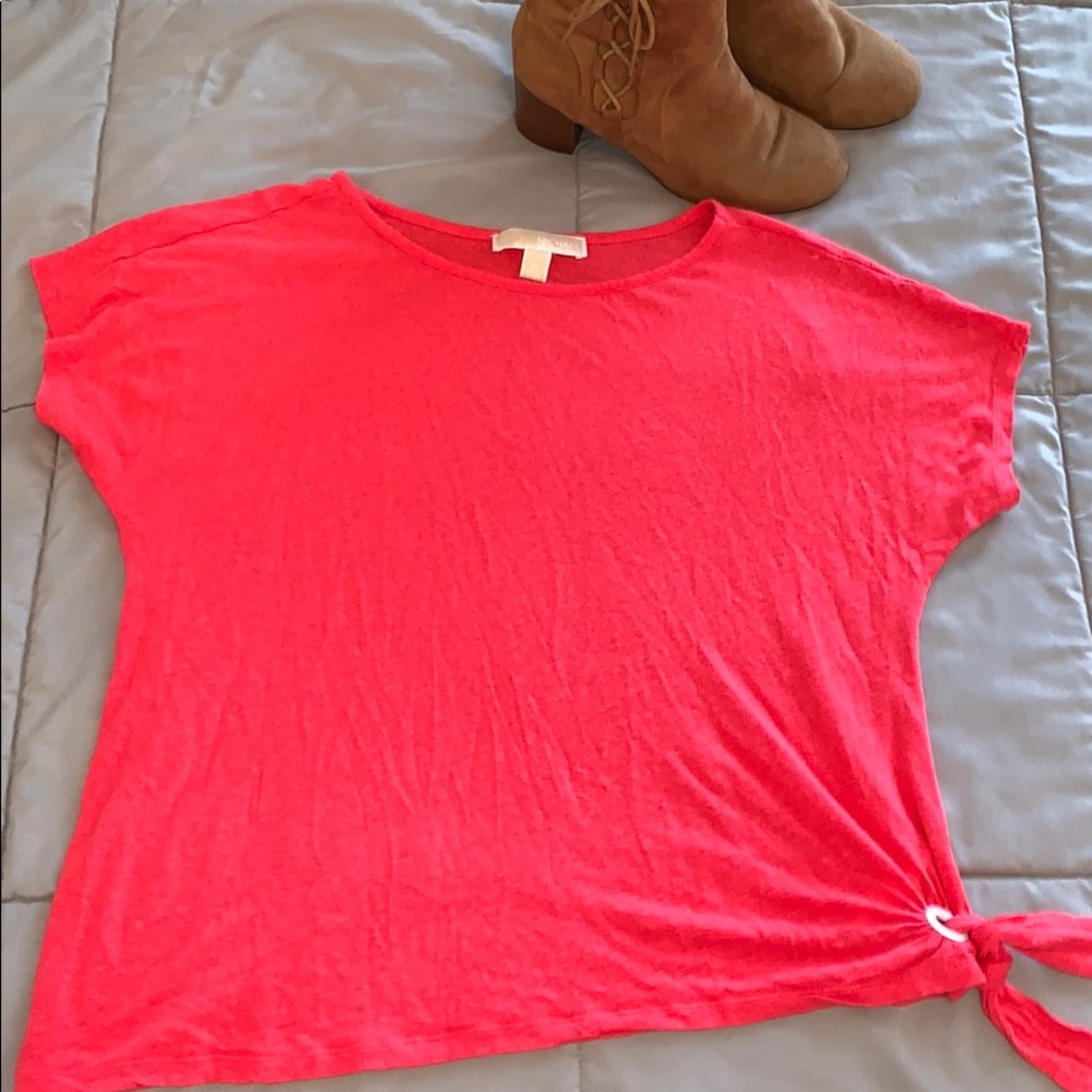 Michael Kors Pink Tie Shirt